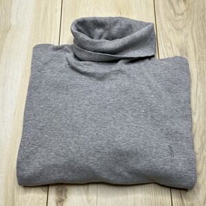 Polo Ralph Lauren Lightweight Pullover Turtleneck Sweater Mens Medium Gray